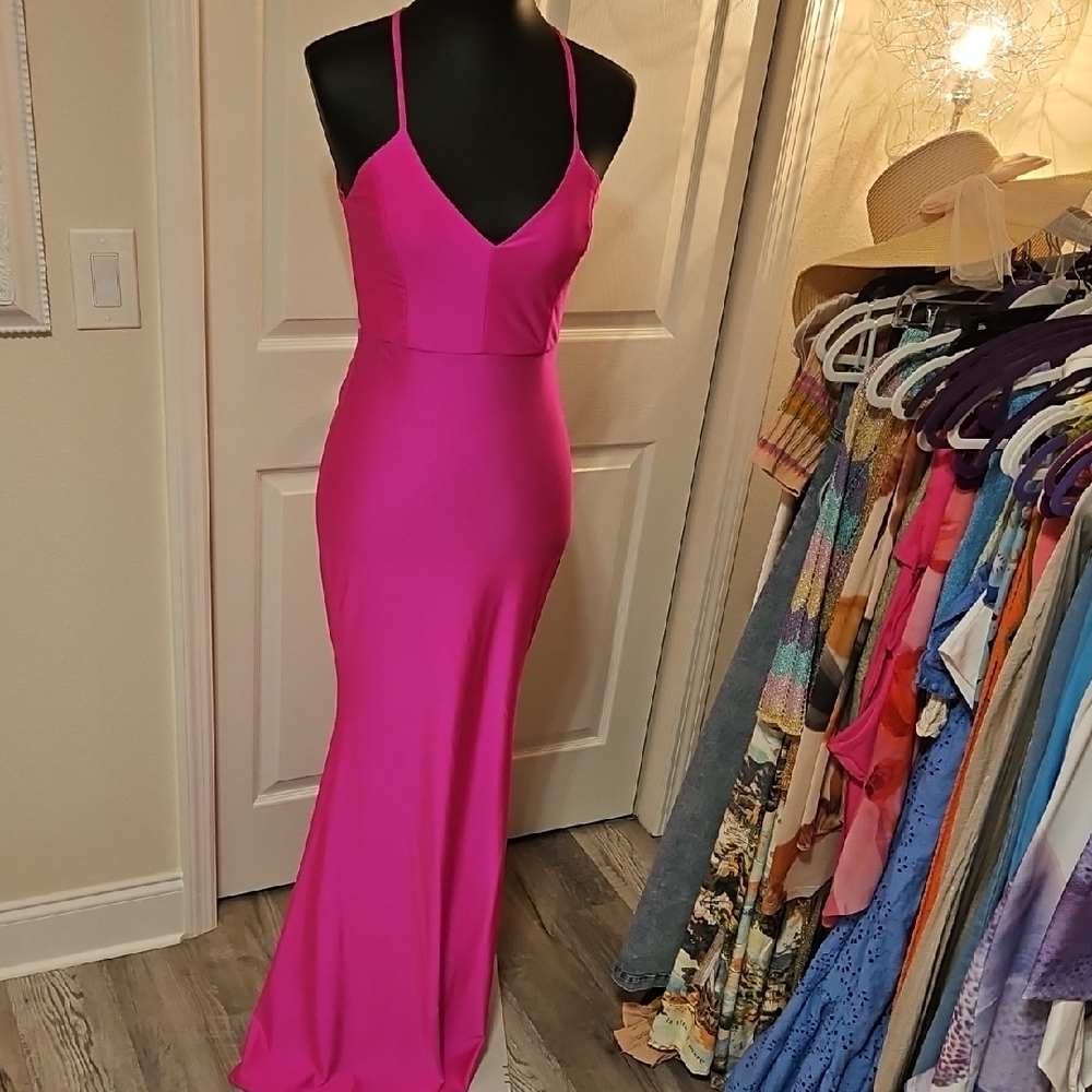 Elegant Pink Women's Dress